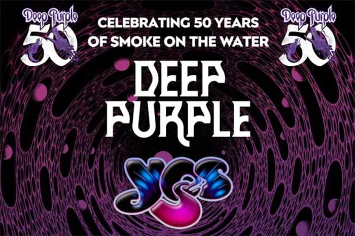 Celebrating 50 Years of Smoke On The Water, Deep Purple will be on tour with the band Yes.