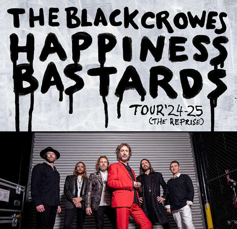 The Black Crowes, those legendary rock ‘n’ roll shamans from way back in the ’80s, are hittin’ the road again with their Happiness Bastards Tour.
